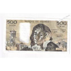 500 FRANCS PASCAL SUP+ 4-6-1981 alph. B139, lartdesgents.fr
