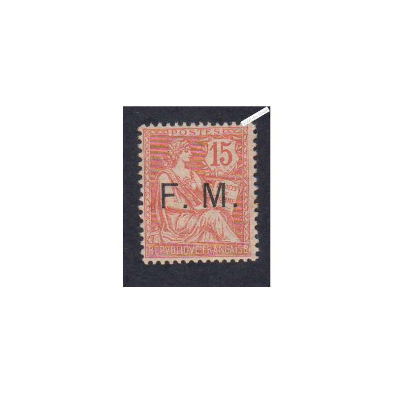 Timbre de Franchise  Militaire n°2 Neuf* - Signé - Cote 100 Euros - lartdesgents.fr