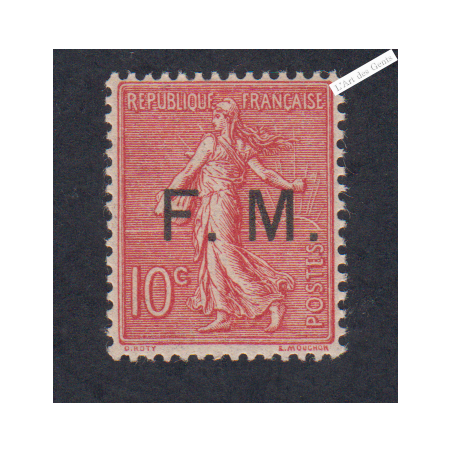 Timbre Franchise Militaire -n°4 - 1901-04 - Neuf**  Signé - cote 130 Euros - lartdesgents.fr