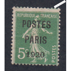 Timbre France Préoblitéré n°24 - cote 180 Euros - signé calves - lartdesgents.fr