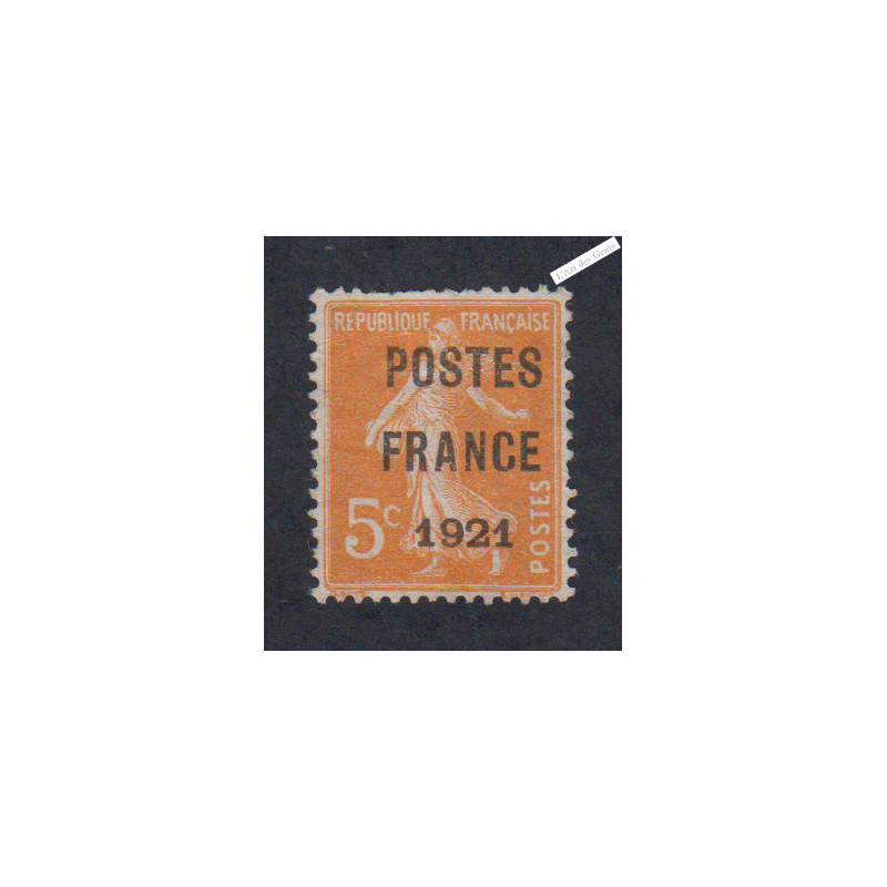 Timbre France Préoblitéré n°27 - Neuf sans gomme - cote 500 Euros signé - lartdesgents.fr