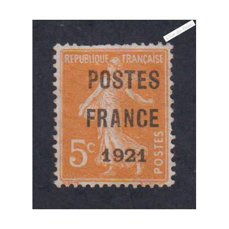 Timbre France Préoblitéré n°27 - Neuf sans gomme - cote 500 Euros signé - lartdesgents.fr