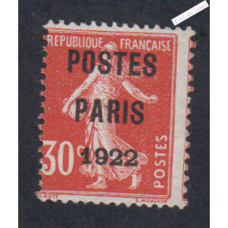 Timbre France Préoblitéré n°32 - Neuf sans gomme - cote 200 Euros signé - lartdesgents.fr