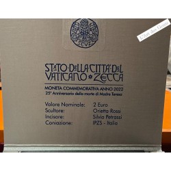 Coffret 2 euros BU 2022 Vatican 25° anniversaire Marie Therèse, lartdesgents.fr