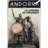 Blister 2 Euros Commémorative Andorre 2022 Charlemagne BU, lartdesgents.fr