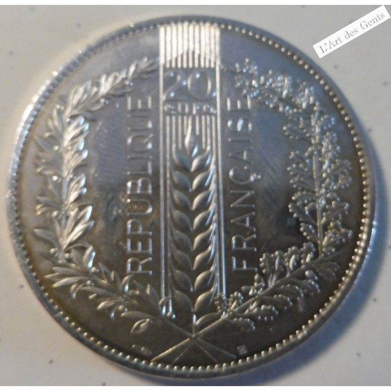 20 euros 2020 FRANCE Chêne Nature, lartdesgents.fr