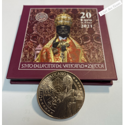 Coffret 20 euros FDC 2021 Vatican, Pape FRANCOIS, lartdesgents.fr