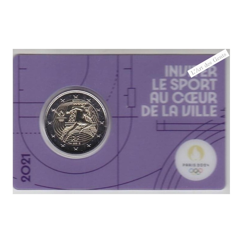 Coincard 
INVITER LE SPORT AU COEUR DE LA VILLE - monnaie de Paris JO 2024