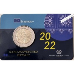 Coincard 2 Euro Chypre 2022 - Erasmus, lartdesgents.fr