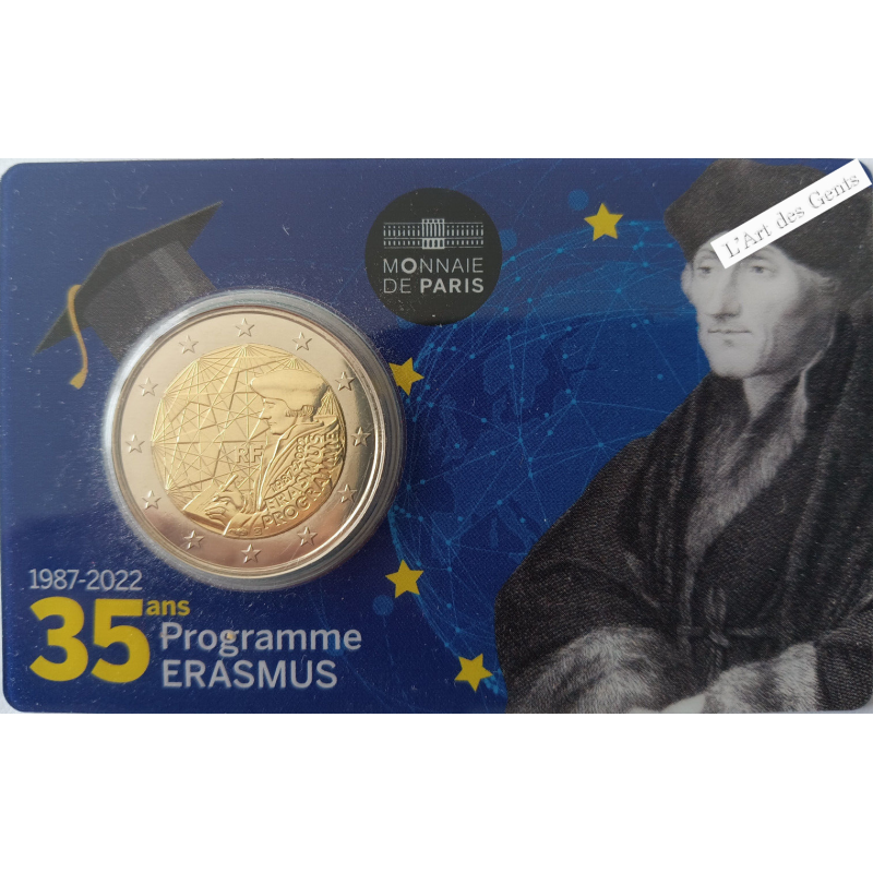 Coincard 2 Euro France 2022 - Erasmus, lartdesgents.fr