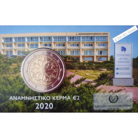 Coincard 2 Euro Chypre 2020 - , lartdesgents.fr