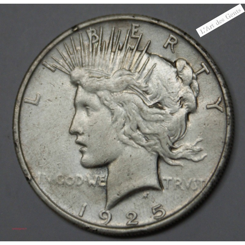 US Peace, One Dollar, 1$ 1925 argent  , lartdesgents.fr