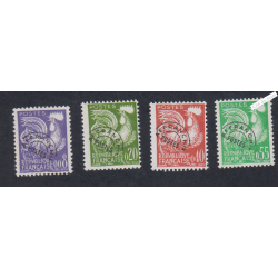 Timbres France Préoblitérés n°119 à n°122 - Neufs** - cote 45 Euros - lartdesgents.fr