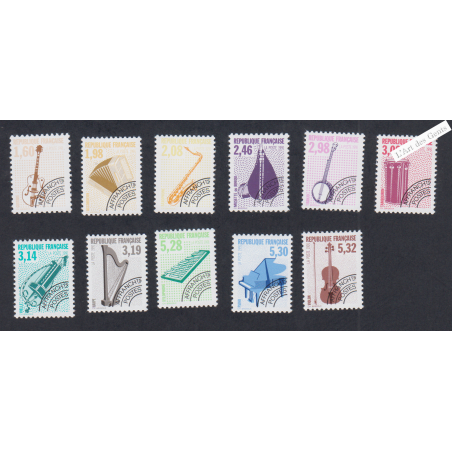 Timbres France Préoblitérés n°213 à n°223 - Neufs** - cote 98 Euros - lartdesgents.fr