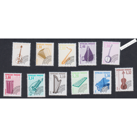 Timbres France Préoblitérés n°213 à n°223 - Neufs** - cote 98 Euros - lartdesgents.fr