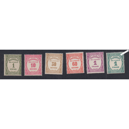 Timbres Taxe n°55 à n°60  - Neufs** - cote 110 Euros - lartdesgents.fr