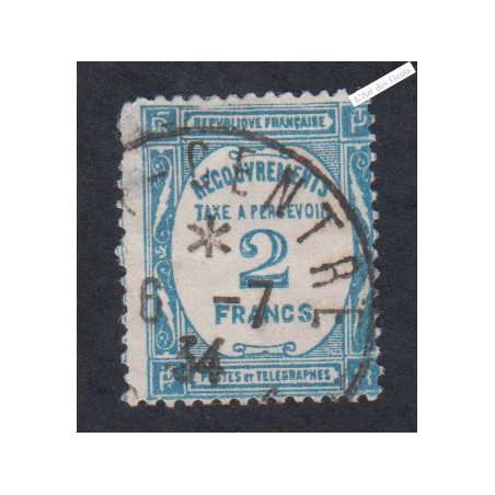 Timbre Taxe n°61 - Oblitéré - cote 50 Euros - lartdesgents.fr