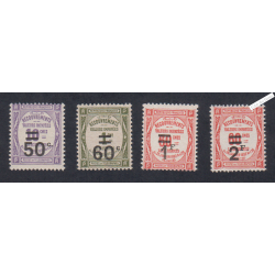Timbres Taxe n°51 à n°54  - Neufs** - cote 120 Euros - lartdesgents.fr