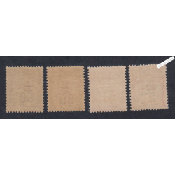 Timbres Taxe n°51 à n°54  - Neufs** - cote 120 Euros - lartdesgents.fr