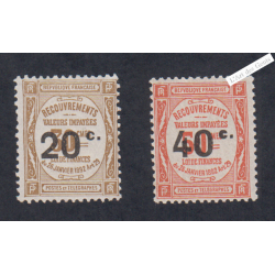 Timbres Taxe n°49 et n°50  - Neufs* - cote 70 Euros - lartdesgents.fr