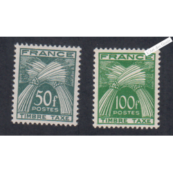 Timbres Taxe n°88 et n°89  - Neufs* - cote 65 Euros - lartdesgents.fr