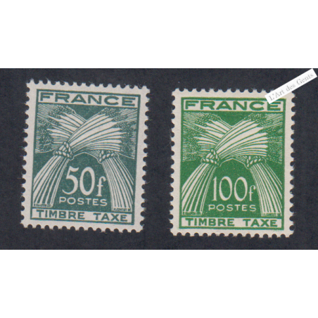 Timbres Taxe n°88 et n°89  - Neufs* - cote 65 Euros - lartdesgents.fr