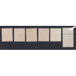 Timbres Taxe n°90 à n°94 + n°92b  - Neufs** - cote 77.50 Euros - lartdesgents.fr