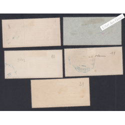 Timbres Téléphone - n°8- à n°11 et n°29 - Oblitérés - cote 104 Euros - lartdesgents.fr