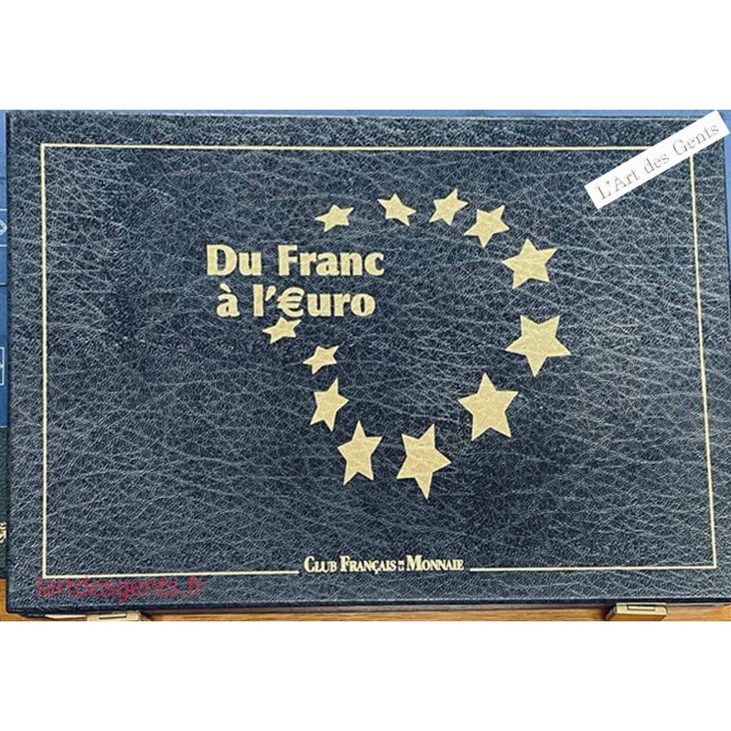 Coffret  Club Français de la Monnaie, ESSAIS* du Franc à l' €uro, lartdesgents.fr