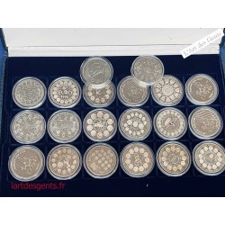 Coffret  Club Français de la Monnaie, ESSAIS* du Franc à l' €uro, lartdesgents.fr