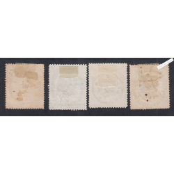 Timbres Télégraphe - n°5 à n°7 - Oblitérés - cote 177 Euros - lartdesgents.fr