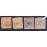 Timbres Télégraphe - n°7-n°7a-n°8 et n°8a - Oblitérés - cote 101 Euros - lartdesgents.fr