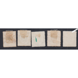 Timbres Télégraphe - n°6 - n°7 et n°8  - Oblitérés - cote 107 Euros - lartdesgents.fr