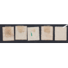 Timbres Télégraphe - n°6 - n°7 et n°8  - Oblitérés - cote 107 Euros - lartdesgents.fr