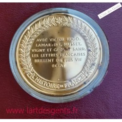 HISTOIRE DE FRANCE en 100 MÉDAILLES *Argent 925/00 +/- 3.8 kg envoi france uniquement, lartdesgents.fr
