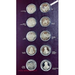 HISTOIRE DE FRANCE en 100 MÉDAILLES *Argent 925/00 +/- 3.8 kg envoi france uniquement, lartdesgents.fr