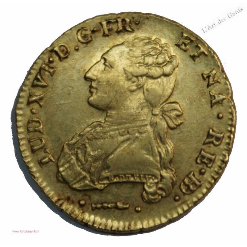 Double Louis XVI d'or 1778 Pau Superbe, lartdesgents.fr