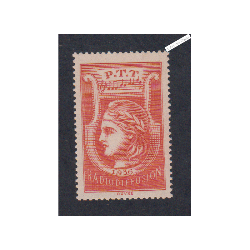 Timbre-Taxe-Radiodiffusion - n°2  -Neuf** - cote 82 Euros - lartdesgents.fr