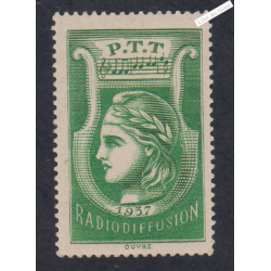 Timbre-Taxe-Radiodiffusion - n°3  -Neuf** - cote 82 Euros - lartdesgents.fr