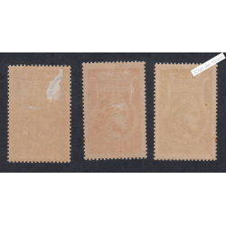 Timbres-Taxe-Radiodiffusion - n°1-n°2-n°3  -Neufs* - cote 145 Euros - lartdesgents.fr