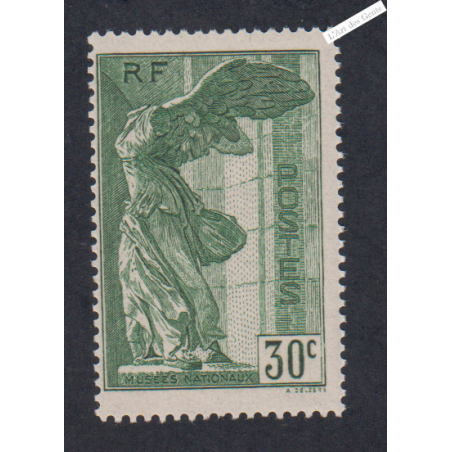 Timbre France n°354 - Samothrace - Neuf**  - cote 210 Euros - signé - lartdesgents.fr