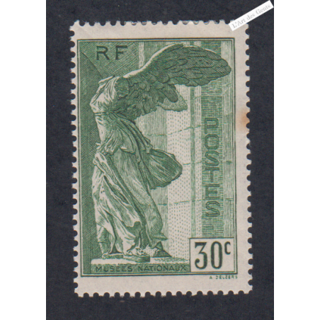 Timbre France n°354 - Samothrace - Neuf*  - cote 85 Euros - lartdesgents.fr