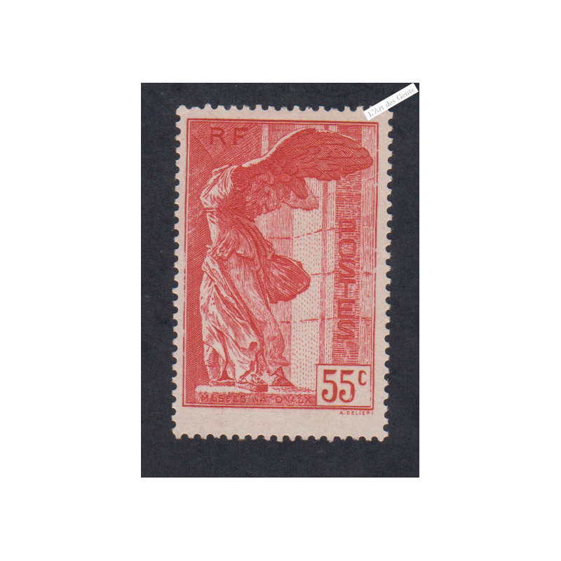 Timbre France n°355 - Samothrace - Neuf**  - cote 210 Euros - signé - lartdesgents.fr