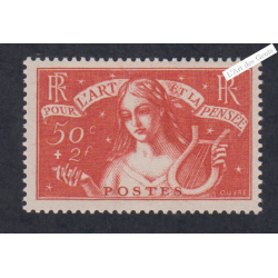 Timbre France n°308 - Art et Pensée - Neuf**  - cote 135 Euros - lartdesgents.fr