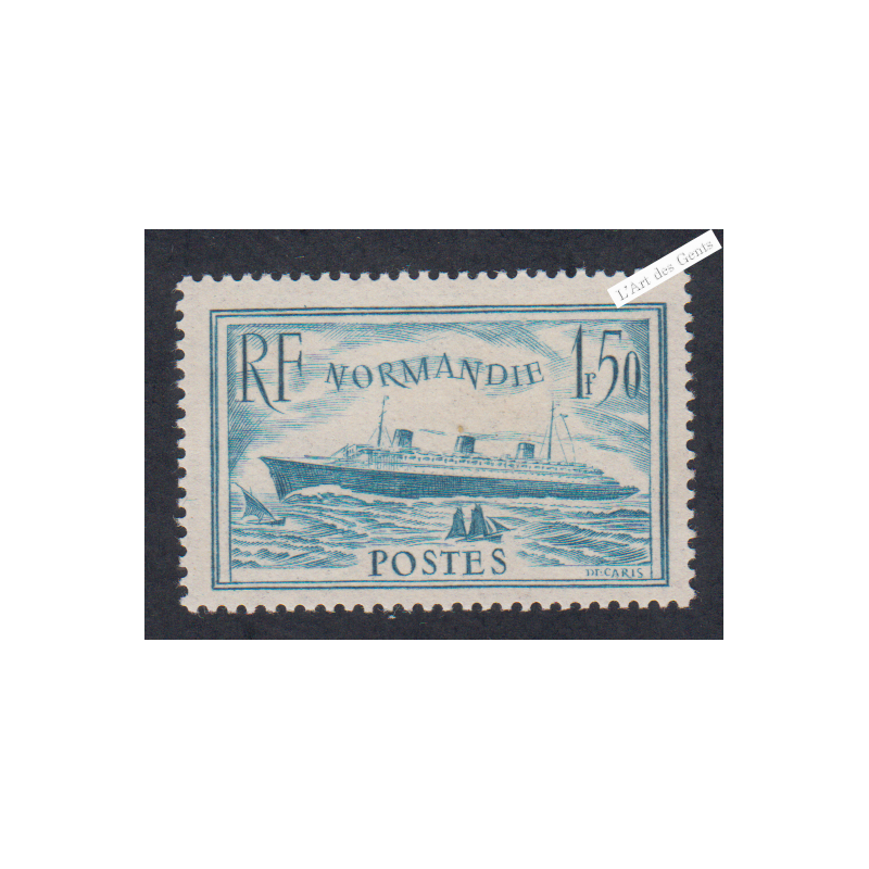 Timbre n°300 - Normandie - Neuf**  - cote 210 Euros - Signé  - lartdesgents.fr