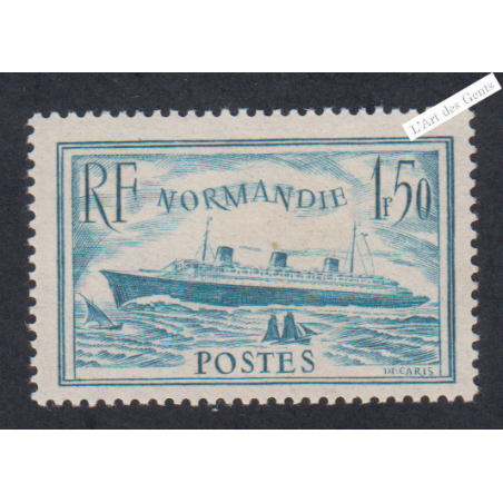 Timbre n°300 - Normandie - Neuf**  - cote 210 Euros - Signé  - lartdesgents.fr