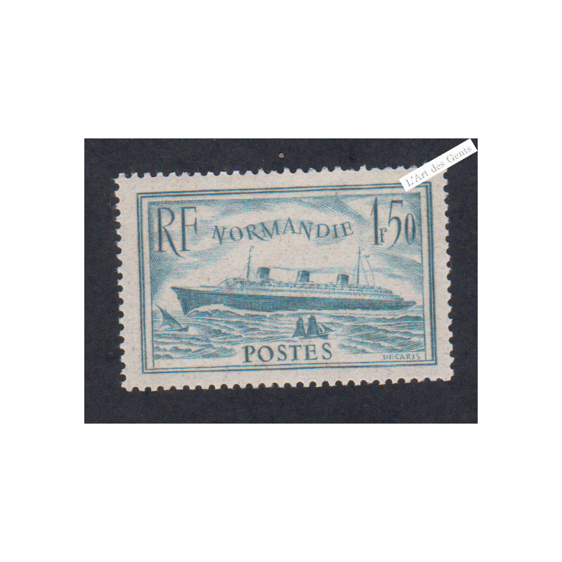 Timbre France n°300 - Normandie - Neuf**  - cote 210 Euros - Signé  - lartdesgents.fr