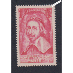Timbre France n°305 - Cardinal de Richelieu - Neuf**  - cote 95 Euros - Signé  - lartdesgents.fr