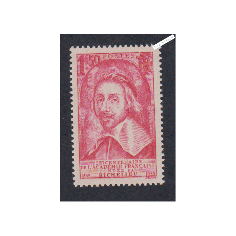 Timbre France n°305 - Cardinal de Richelieu - Neuf**  - cote 95 Euros - Signé  - lartdesgents.fr