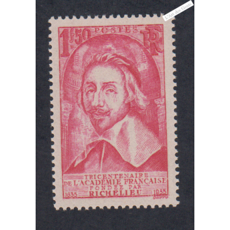 Timbre France n°305 - Cardinal de Richelieu - Neuf**  - cote 95 Euros - Signé  - lartdesgents.fr
